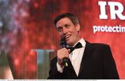 4 May 2016; In attendance at the Zurich IRUPA Rugby Player Awards is former Munster and Ireland fly-half Ronan O'Gara, after being inducted into the IRUPA Hall of Fame. Hilton by Double Tree, Ballsbridge, Dublin. Picture credit: Ramsey Cardy / SPORTSFILE