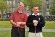 28 May 2010; Ian Mulready, left, with team-mate Davy Fitzgerald, Sixmilebridge GAA Club. FBD All-Ireland GAA Golf Challenge 2010 - Munster Final, Dromoland Castle Golf and Country Club, Newmarket-On-Fergus, Co. Clare. Picture credit: Diarmuid Greene / SPORTSFILE