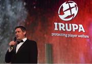 4 May 2016; In attendance at the Zurich IRUPA Rugby Player Awards is former Munster and Ireland fly-half Ronan O'Gara, after being inducted into the IRUPA Hall of Fame. Hilton by Double Tree, Ballsbridge, Dublin. Picture credit: Ramsey Cardy / SPORTSFILE