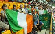 6 May 2016; Ireland fans show their support. IPC European Open Swim Championships. Funchal, Portugal. Picture credit: Carlos Rodrigues / SPORTSFILE