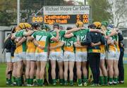 7 May 2016; Offaly players huddle before the start of the game against Carlow. Leinster GAA Hurling Championship Qualifier, Round 2, Offaly v Carlow. O'Connor Park, Tullamore, Co. Offaly. Picture credit: Matt Browne / SPORTSFILE