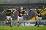 7 May 2016; Cormac Boyle of Westmeath in action against Darren Dineen, left, and Tom Murnane of Kerry during the Leinster GAA Hurling Championship Round 2 Qualifier, Kerry v Westmeath, at Austin Stack Park in Tralee, Co. Kerry. Picture credit: Ray McManus / SPORTSFILE