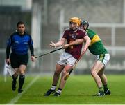 7 May 2016; Linesman Colm Lyons keeps a close eye as Alan McGrath of Westmeath is tackled by Darren Dinneen of Kerry during the Leinster GAA Hurling Championship Round 2 Qualifier, Kerry v Westmeath, at Austin Stack Park in Tralee, Co. Kerry. Picture credit: Ray McManus / SPORTSFILE