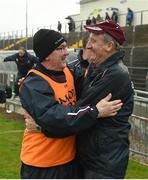 7 May 2016; Westmeath selector Michael Walsh and manager Michael Ryan, right, celebrate after the Leinster GAA Hurling Championship Round 2 Qualifier, Kerry v Westmeath, at Austin Stack Park in Tralee, Co. Kerry. Picture credit: Ray McManus / SPORTSFILE