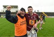 7 May 2016; Westmeath selector Michael Walsh and Derek McNicholas celebrate after the Leinster GAA Hurling Championship Round 2 Qualifier, Kerry v Westmeath, at Austin Stack Park in Tralee, Co. Kerry. Picture credit: Ray McManus / SPORTSFILE