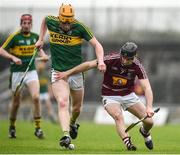 7 May 2016; Brendan O'Leary of Kerry in action against Aongus Clarke of Westmeath during the Leinster GAA Hurling Championship Round 2 Qualifier, Kerry v Westmeath, at Austin Stack Park in Tralee, Co. Kerry. Picture credit: Ray McManus / SPORTSFILE