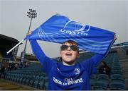 7 May 2016; Leinster supporter Donncha O'Callaghan, age 10, from Wexford Town, ahead of the game. Guinness PRO12, Round 22, Leinster v Benetton Treviso. RDS Arena, Ballsbridge, Dublin. Picture credit: Stephen McCarthy / SPORTSFILE