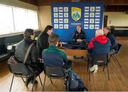 7 May 2016; Westmeath manager Michael Ryan speaking to members of the media after the Leinster GAA Hurling Championship Round 2 Qualifier, Kerry v Westmeath, at Austin Stack Park in Tralee, Co. Kerry. Picture credit: Ray McManus / SPORTSFILE