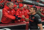 7 May 2016; CJ Stander, Munster, is congratulated by supporters after the game. Guinness PRO12, Round 22, Munster v Scarlets. Thomond Park, Limerick. Picture credit: Eóin Noonan / SPORTSFILE