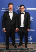 7 May 2016; Leinster's Josh van der Flier, left, and team sports scientist Peter Tierney pictured at the Leinster Rugby Awards Ball. DoubleTree by Hilton, Leeson Street Upper, Dublin 4. Picture credit: Stephen McCarthy / SPORTSFILE