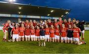 7 May 2016; Cork players celebrate with the cup after the game. Lidl Ladies Football National League, Division 1, Final, Mayo v Cork. Parnell Park, Dublin. Picture credit: Piaras Ó Mídheach / SPORTSFILE