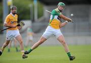 30 May 2010; Joe Bergin, Offaly, in action against Ciaran Herron, Antrim. Leinster GAA Hurling Senior Championship, Antrim v Offaly, Parnell Park, Dublin. Picture credit: Brian Lawless / SPORTSFILE