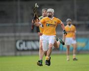 30 May 2010; Aaron Graffin, Antrim, in action against Rory Hanniffy, Offaly. Leinster GAA Hurling Senior Championship, Antrim v Offaly, Parnell Park, Dublin. Picture credit: Brian Lawless / SPORTSFILE