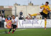 4 June 2010; Michael McGowan, Dundalk, in action against Vinny Faherty, St Patrick's Athletic. FAI Ford Cup Third Round, Dundalk v St Patrick's Athletic, Oriel Park, Dundalk, Co. Louth. Photo by Sportsfile