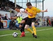 4 June 2010; Michael McGowan, Dundalk, in action against Ian Bermingham, St Patrick's Athletic. FAI Ford Cup Third Round, Dundalk v St Patrick's Athletic, Oriel Park, Dundalk, Co. Louth. Photo by Sportsfile