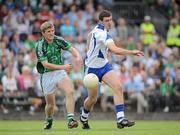 6 June 2010; Robert Aherne, Waterford, in action against Johnny McCarthy, Limerick. Munster GAA Football Senior Championship Semi-Final, Waterford v Limerick, Fraher Field, Dungarvan, Co. Waterford. Picture credit: Brian Lawless / SPORTSFILE