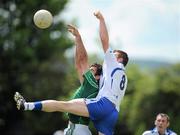 6 June 2010; John Galvin, Limerick, in action against Mick Ahearne, Waterford. Munster GAA Football Senior Championship Semi-Final, Waterford v Limerick, Fraher Field, Dungarvan, Co. Waterford. Picture credit: Brian Lawless / SPORTSFILE