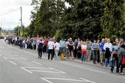 6 June 2010; A general view of supporters queing for tickets before the game. Leinster GAA Football Senior Championship Quarter-Final, Wicklow v Westmeath, O'Connor Park, Tullamore, Co. Offaly. Photo by Sportsfile