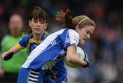 8 May 2016; Emma Murray, Waterford, in action against Sheelagh Carew, Tipperary. Lidl Ladies Football National League, Division 3, Final Replay, Tipperary v Waterford. Semple Stadium, Thurles, Co. Tipperary. Picture credit: Piaras Ó Mídheach / SPORTSFILE