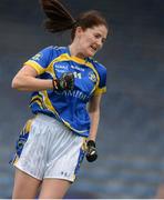 8 May 2016; Máiread Morrissey, Tipperary, celebrates scoring her side's first goal. Lidl Ladies Football National League, Division 3, Final Replay, Tipperary v Waterford. Semple Stadium, Thurles, Co. Tipperary. Picture credit: Piaras Ó Mídheach / SPORTSFILE