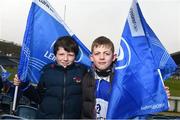 7 May 2016; Leinster supporters Aidan Barker, left, and John Caffe, from Wexford. Guinness PRO12, Round 22, Leinster v Benetton Treviso. RDS Arena, Ballsbridge, Dublin. Picture credit: Stephen McCarthy / SPORTSFILE