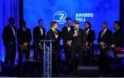 7 May 2016; Leinster's Ian Madigan is interviewed at the Leinster Rugby Awards Ball. DoubleTree by Hilton, Dublin. Picture credit: Stephen McCarthy / SPORTSFILE