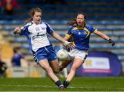 8 May 2016; Lauren McGregor, Waterford, in action against Sinéad Delahunty, Tipperary. Lidl Ladies Football National League, Division 3, Final Replay, Tipperary v Waterford. Semple Stadium, Thurles, Co. Tipperary. Picture credit: Piaras Ó Mídheach / SPORTSFILE