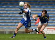 8 May 2016; Maria Delahunty, Waterford, in action against Sheelagh Carew, Tipperary. Lidl Ladies Football National League, Division 3, Final Replay, Tipperary v Waterford. Semple Stadium, Thurles, Co. Tipperary. Picture credit: Piaras Ó Mídheach / SPORTSFILE