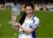 8 May 2016; Linda Wall, Waterford, with her player of the match award. Lidl Ladies Football National League, Division 3, Final Replay, Tipperary v Waterford. Semple Stadium, Thurles, Co. Tipperary. Picture credit: Piaras Ó Mídheach / SPORTSFILE