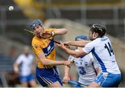 8 May 2016; David Fitzgerald of Clare in action against Jake Dillon of Waterford during the Allianz Hurling League, Division 1 Final - Replay, Clare v Waterford, at Semple Stadium, Thurles, Tipperary. Picture credit: Piaras Ó Mídheach / SPORTSFILE