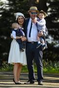8 May 2016; Winners of the Clayton Hotel Best Dressed Family were Arjan and Maria Delaney, with their children, 1 year old Hugh, and 9 month old Milo, from Kilrush, Co. Kildare. Horse Racing from Leopardsown - Family Fun Raceday. Leopardstown, Co. Dublin. Photo by Sportsfile