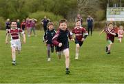 8 May 2016; Daithi O'Shea, aged 6, on his way to winning the under 6 race at the Piarsaigh Na Dromoda Lá na gClubanna celebrations. Lá Na gClubanna - Piarsaigh Na Dromoda. Páirc an Phiarsaigh, Inse na Toinne, Dromid, Co. Kerry. Picture credit: Diarmuid Greene / SPORTSFILE