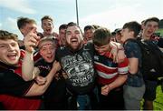 8 May 2016; Wicklow supporters celebrate their victory. Bank of Ireland Provincial Towns Cup, Final, Enniscorthy RFC v Wicklow RFC. Ashbourne RFC, Ashbourne, Co. Meath. Picture credit: Stephen McCarthy / SPORTSFILE