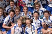 8 May 2016; Waterford players celebrate with the cup after the game. Lidl Ladies Football National League, Division 3, Final Replay, Tipperary v Waterford. Semple Stadium, Thurles, Co. Tipperary. Picture credit: Piaras Ó Mídheach / SPORTSFILE