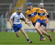 8 May 2016; David Fitzgerald of Clare in action against Colin Dunford of Waterford during the Allianz Hurling League, Division 1 Final - Replay, Clare v Waterford, at Semple Stadium, Thurles, Tipperary. Picture credit: Piaras Ó Mídheach / SPORTSFILE