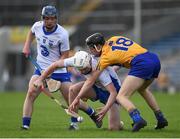 8 May 2016; Jack Browne of Clare in action against Shane Bennett and Patrick Curran, left, of Waterford during the Allianz Hurling League, Division 1 Final - Replay, Clare v Waterford, at Semple Stadium, Thurles, Tipperary. Picture credit: Ray McManus / SPORTSFILE