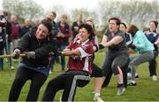 8 May 2016; A general view of the ladies tug-of-war, lead by Deirdre Fitzgerald, left, at the Piarsaigh Na Dromoda Lá na gClubanna celebrations. Lá Na gClubanna - Piarsaigh Na Dromoda. Páirc an Phiarsaigh, Inse na Toinne, Dromid, Co. Kerry. Picture credit: Diarmuid Greene / SPORTSFILE