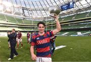 8 May 2016; Joseph Carbery, Clontarf, celebrates at the end of the game. Ulster Bank League, Division 1A, Final, Clontarf v Cork Constitution. Aviva Stadium, Lansdowne Road, Dublin. Picture credit: David Maher / SPORTSFILE