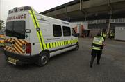 30 May 2010; An ambulance from the St John Ambulance service outside the grounds. Munster GAA Hurling Senior Championship Quarter-Final, Cork v Tipperary, Pairc Ui Chaoimh, Cork. Picture credit: Ray McManus / SPORTSFILE
