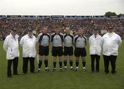 30 May 2010; Referee Barry Kelly and his officials before the game. Munster GAA Hurling Senior Championship Quarter-Final, Cork v Tipperary, Pairc Ui Chaoimh, Cork. Picture credit: Ray McManus / SPORTSFILE