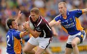 6 June 2010; Paul Greville, Westmeath, in action against Steven Kelly, left, and Dara O'Hannaidh, Wicklow. Leinster GAA Football Senior Championship Quarter-Final, Wicklow v Westmeath, O'Connor Park, Tullamore, Co. Offaly. Photo by Sportsfile
