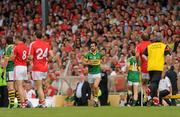 6 June 2010; Paul Galvin, Kerry, is introduced as a second half substitute. Munster GAA Football Senior Championship Semi-Final, Kerry v Cork, Fitzgerald Stadium, Killarney, Co. Kerry. Picture credit: Stephen McCarthy / SPORTSFILE