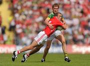 6 June 2010; Paudie Kissane, Cork, in action against Donncha Walsh, Kerry. Munster GAA Football Senior Championship Semi-Final, Kerry v Cork, Fitzgerald Stadium, Killarney, Co. Kerry. Picture credit: Stephen McCarthy / SPORTSFILE