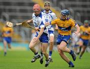 7 June 2010; John Mullane, Waterford, in action against Conor Cooney, Clare. Munster GAA Hurling Senior Championship Semi-Final, Waterford v Clare, Semple Stadium, Thurles, Co. Tipperary. Picture credit: Brendan Moran / SPORTSFILE