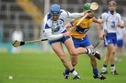 7 June 2010; Declan Prendergast, Waterford, in action against Sean Collins, Clare. Munster GAA Hurling Senior Championship Semi-Final, Waterford v Clare, Semple Stadium, Thurles, Co. Tipperary. Picture credit: Brendan Moran / SPORTSFILE