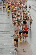 7 June 2010; Linda Byrne, Dundrum Athletics Club, who eventually won the race, leads the field at the start of the 2010 Dublin Womens Mini Marathon. 2010 Dublin Womens Mini Marathon, Dublin City. Picture credit: Barry Cregg / SPORTSFILE