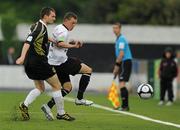 8 June 2010; Neale Fenn, Dundalk, in action against Conan Byrne, Sporting Fingal. Airtricity League Premier Division, Dundalk v Sporting Fingal, Oriel Park, Dundalk, Co. Louth. Photo by Sportsfile
