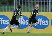 8 June 2010; Sporting Fingal's Ronan Finn, right, celebrates after scoring his side's second goal with team-mate Conan Byrne. Airtricity League Premier Division, Dundalk v Sporting Fingal, Oriel Park, Dundalk, Co. Louth. Photo by Sportsfile