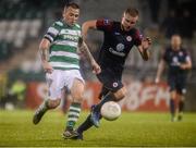10 May 2016; Gary McCabe, Shamrock Rovers, in action against Gary Boylan, Sligo Rovers. SSE Airtricity League, Premier Division, Shamrock Rovers v Sligo Rovers. Tallaght Stadium, Tallaght, Co. Dublin. Picture credit: Sam Barnes / SPORTSFILE