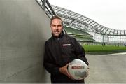 11 May 2016; SPAR FAI Primary School 5s Programme ambassador and former Republic of Ireland International Jason McAteer was at the AVIVA Stadium to watch the SPAR FAI Primary School 5s National Finals where 192 girls and boys from 24 schools battled it out for national honours. The 2016 SPAR FAI Primary School 5s Programme was the biggest yet as almost 24,000 children from 1,267 schools took part in county, regional and provincial blitzes nationwide. For further information please see www.spar.ie or www.faischools.ie. Aviva Stadium, Dublin. Picture credit: Matt Browne / SPORTSFILE